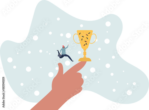 Motivation to achieve goal, reward or prize to motivate employee to succeed in work, effort and ambition to reach target concept.life and employment of people.