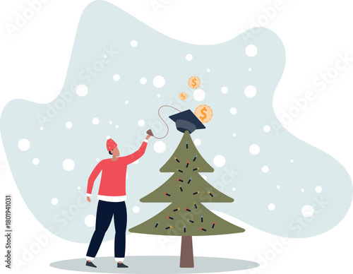 Education fund for college, saving for school or university tuition fee, study cost or training expense concept.life and employment of people.