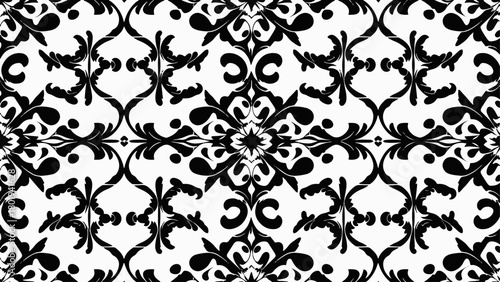 Vector damask seamless pattern background. Classical luxury old fashioned damask ornament, royal victorian seamless texture for wallpapers, textile, wrapping. Exquisite floral baroque template.
