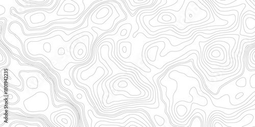 Topographic map background geographic line map with elevation assignments. Modern design with White background with topographic wavy pattern design.paper texture Imitation of a geographical map shades