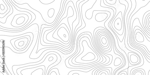 Topographic map background geographic line map with elevation assignments. Modern design with White background with topographic wavy pattern design.paper texture Imitation of a geographical map shades