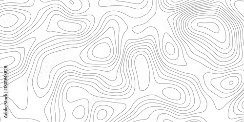 Topographic map background geographic line map with elevation assignments. Modern design with White background with topographic wavy pattern design.paper texture Imitation of a geographical map shades