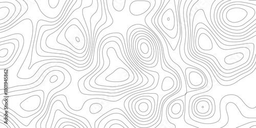 Topographic map background geographic line map with elevation assignments. Modern design with White background with topographic wavy pattern design.paper texture Imitation of a geographical map shades