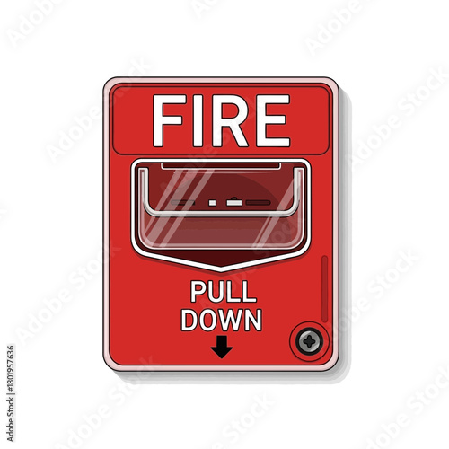 Fire Alarm Signal Device: A bold and prominent fire alarm call point device, designed for swift response in emergency situations.