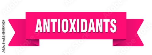 antioxidants ribbon isolated on transparent background. antioxidants ribbon