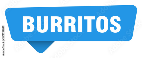 burritos sticker. burritos blue sign isolated on transpatent background