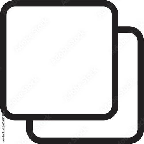 Copy icon sign in line style. copy duplicate layer icon copy paste icon for websites, apps
