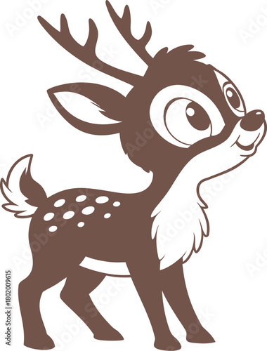 vector illustration of a deer