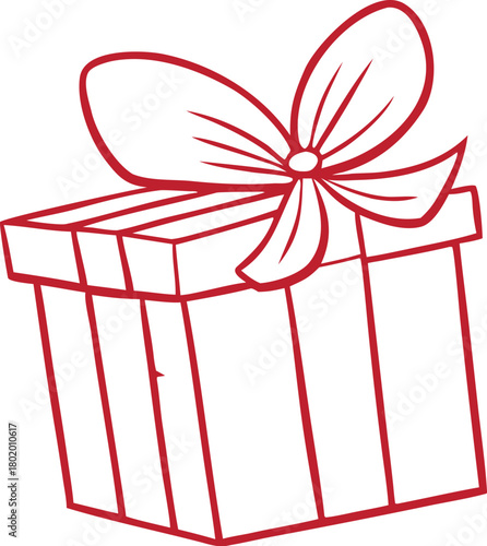 vector illustration of a gift box