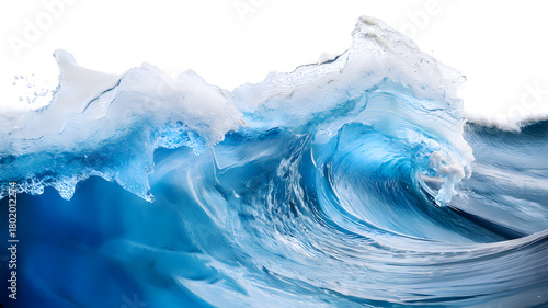 Fototapeta Naklejka Na Ścianę i Meble -  Powerful blue ocean wave in motion