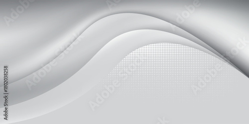 ocean wave and halftone flow theme pearl tone technology comunication theme background for advertisement banner