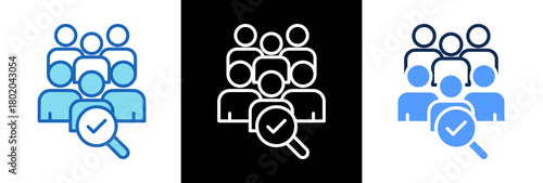 Recruitment tripplestyle icon