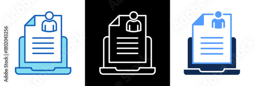 Employee Data tripplestyle icon