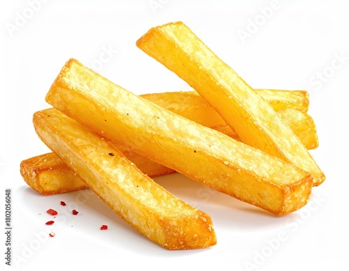 Golden French Fries with Red Pepper Flakes