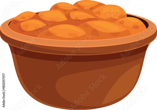 Chickpeas cooked and seasoned filling a ceramic bowl, offering a healthy and flavorful culinary experience