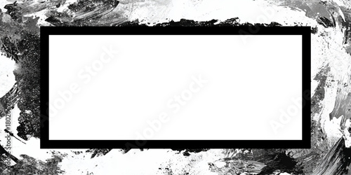 acrylic brush painted grunge border frame with soft and bold watercolor stains and splashes of various hand drawn brush texture.