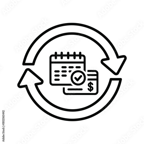 Simple line art icon of a chaise lounge