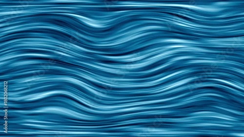 Abstract Background with Moving Blue Fluid Lines.