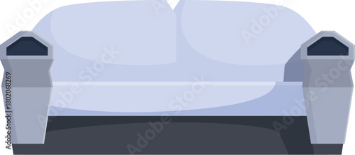 Comfortable and stylish modern sofa enhancing the aesthetics of interior spaces