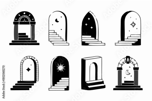 Surreal Doors & Stairs - Abst...