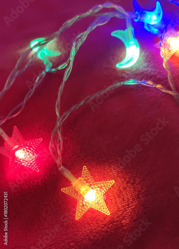 New Year lights. The scene conveys warmth, festivity, and gentle movement.