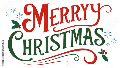 merry christmas lettering