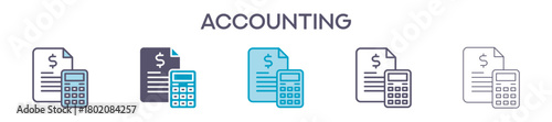 Accounting Element For Design Graphic - Multi Styles