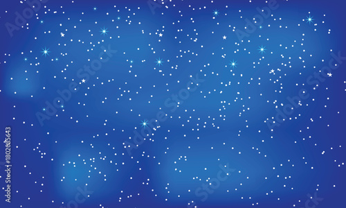A mesmerizing blue background filled with a multitude of twinkling stars, creating a celestial and dreamy atmosphere, perfect for various designs