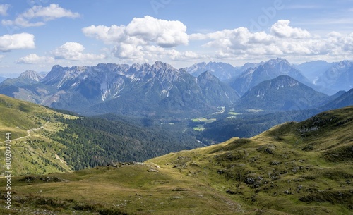 Wallpaper Mural Mountain panorama with view of the Cresta Righile and Cresta del Ferro in the Italian Carnic Alps, Carnic High Route, Carnic Main Ridge, Carnic Alps, Carinthia, Austria Torontodigital.ca