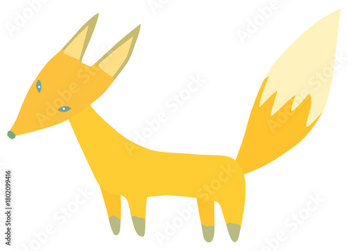 かわいいキツネのイラスト ベクター素材