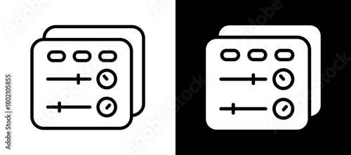 Control Panel whiteblack icon
