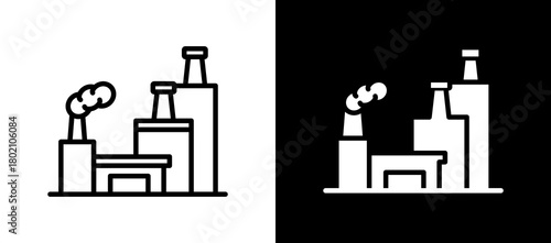 Industry whiteblack icon