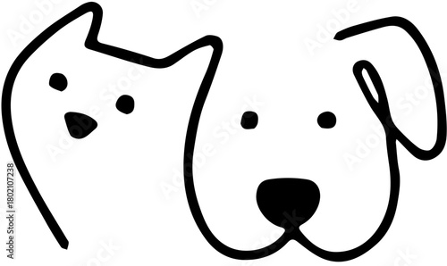 tooth cartoon character cat and dog