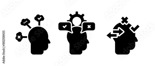 behavior icon vector illustration. behavior icon in black style design.
