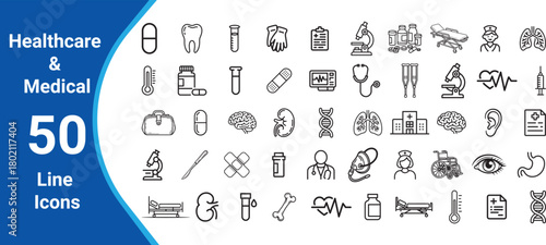 Healthcare and Medical Line Icons