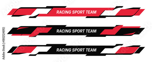 set of car racing stripes including bold sport decals, sleek vinyl stickers, and versatile automotive decoration elements, ideal for motorsport graphics, fast-moving designs, and custom vehicle wrap 