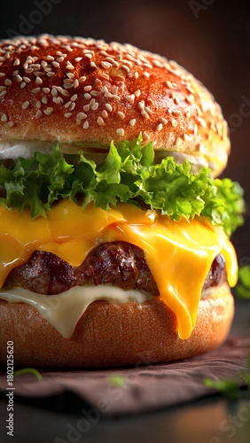 hamburger on a plate