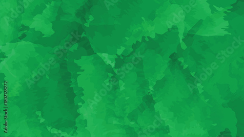 Abstract green watercolor background with varying shades and textures.
