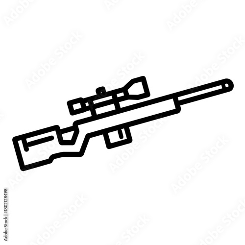 Precision Rifle Shooter Sniper Icon