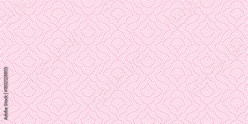 Vector minimal overlapping pink repeating overlap fabric floral ornament fashion abstract pattern creative textile design. seamless diamond geometric tiles background.	
