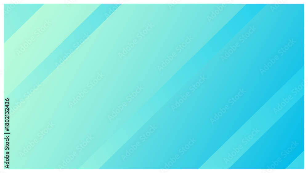 Obraz premium 水色グラデーションの斜めストライプ背景 ( ビジネス テクノロジー系)