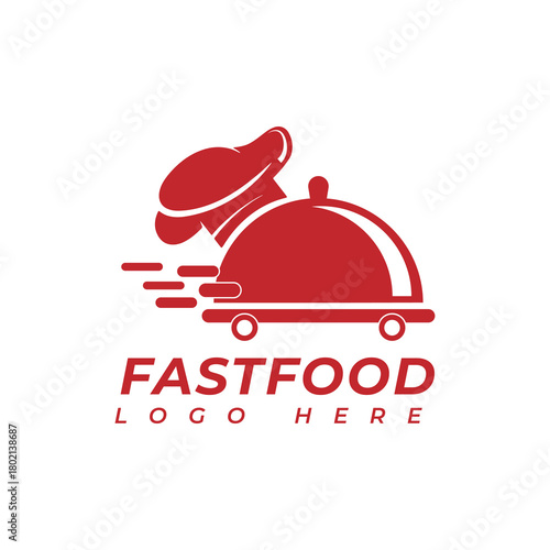 fast food vector logo design