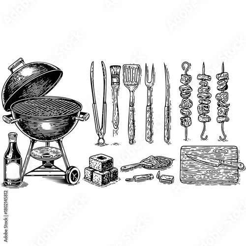 set of kitchen utensils on the table