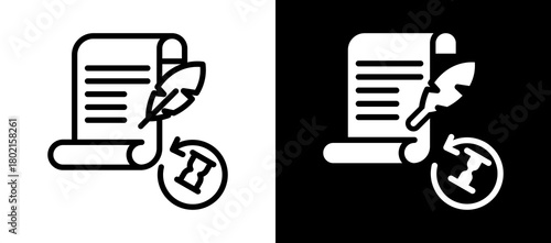 Historical Education whiteblack icon