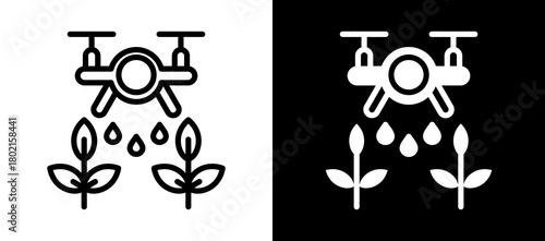 Future Farming whiteblack icon