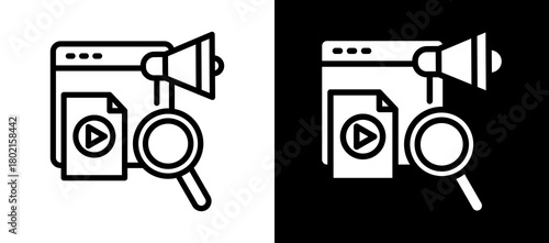 Finding Content whiteblack icon