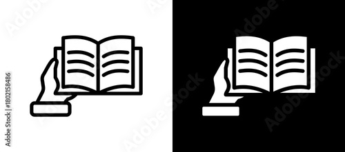 E Book whiteblack icon