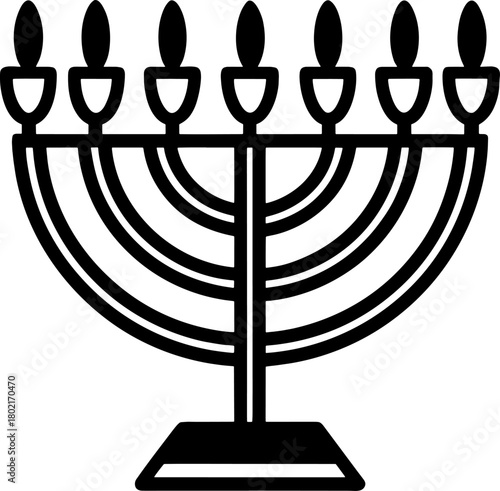 menorah vector illustration