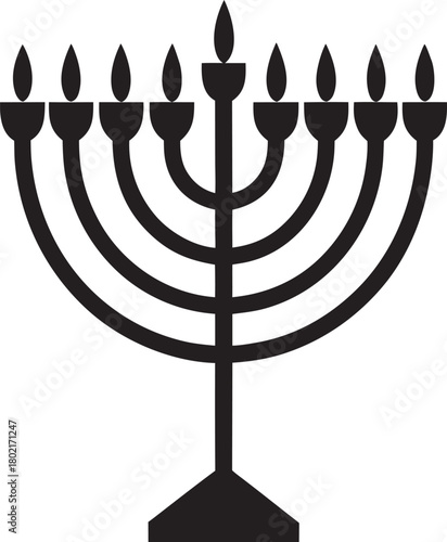 menorah vector illustration