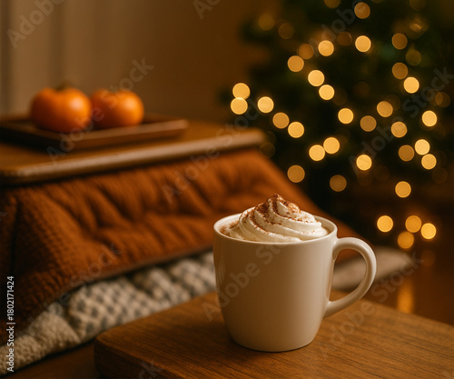 こたつとクリスマスライトで過ごすあたたかな冬の時間